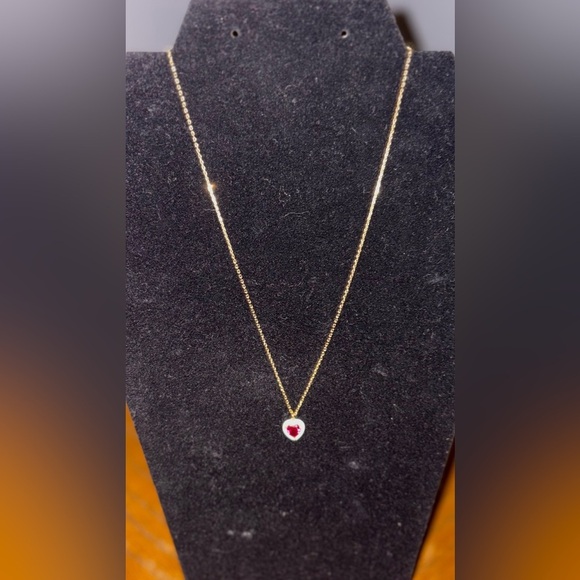 kate spade Jewelry - Kate Spade “Sweetheart” Gold Tone Necklace
